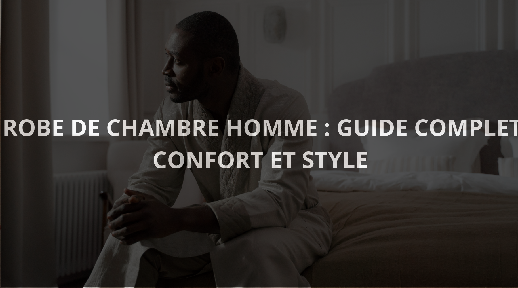 Robe de Chambre Homme : Guide Complet Confort et Style Image