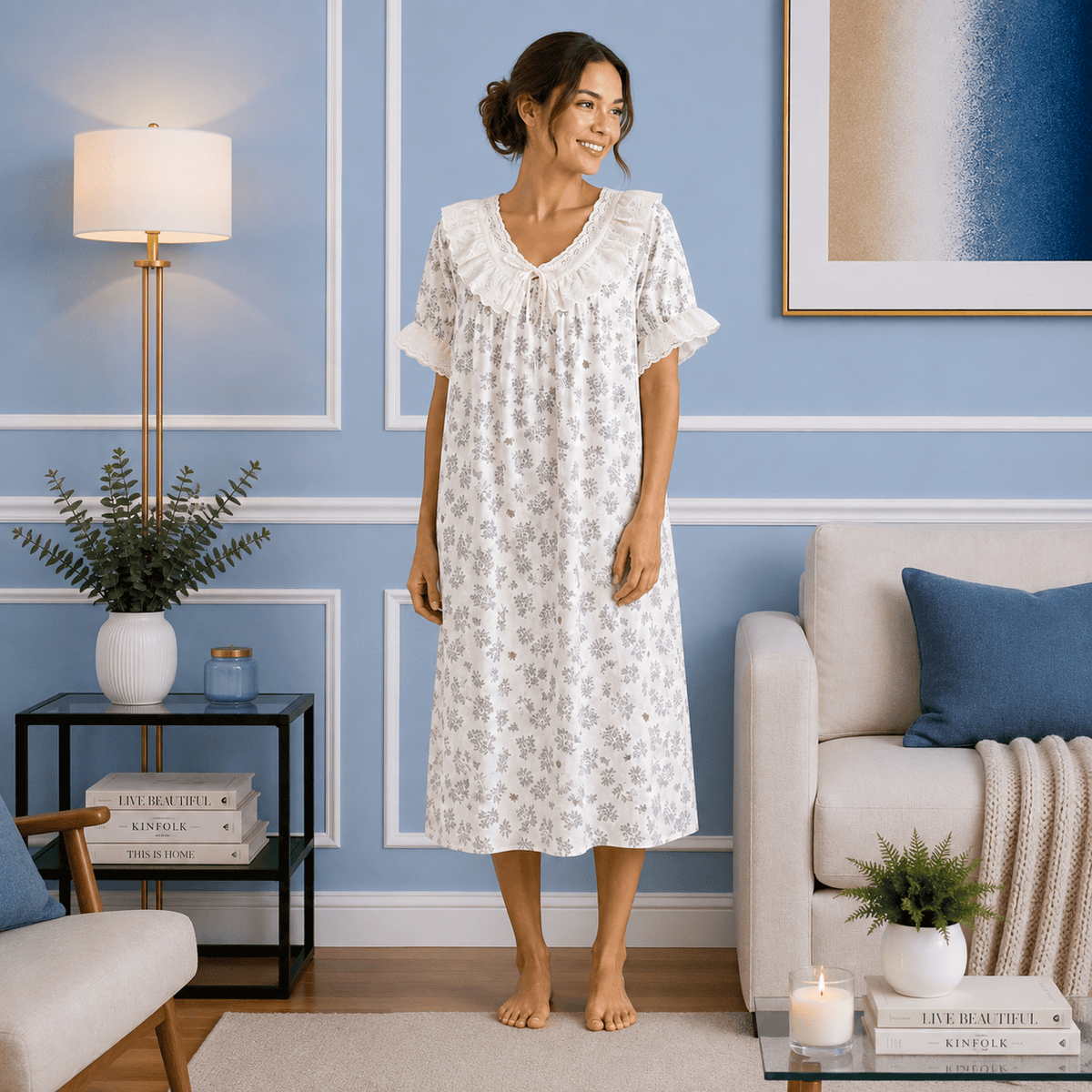 Robe de Chambre Femme Style Français