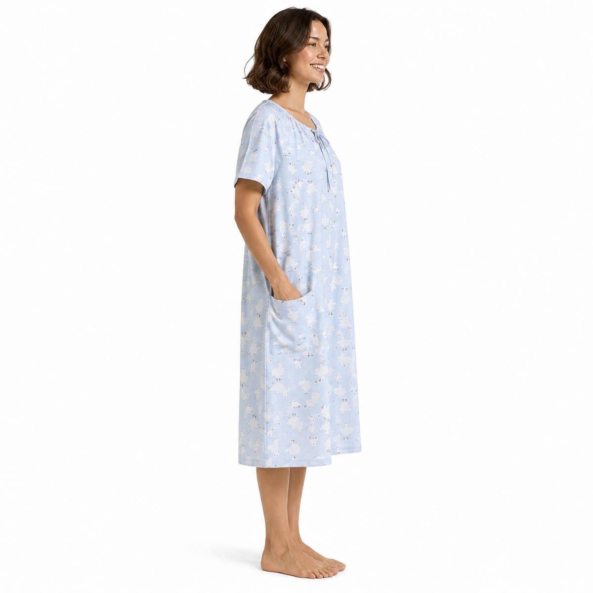 Robe de Chambre Femme Coton Motif Cool