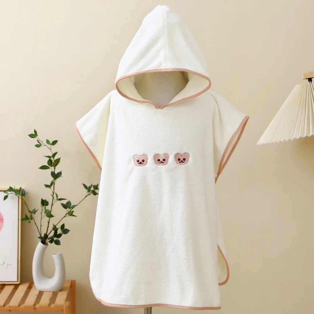 Cape de Bain Bébé Corail Velours