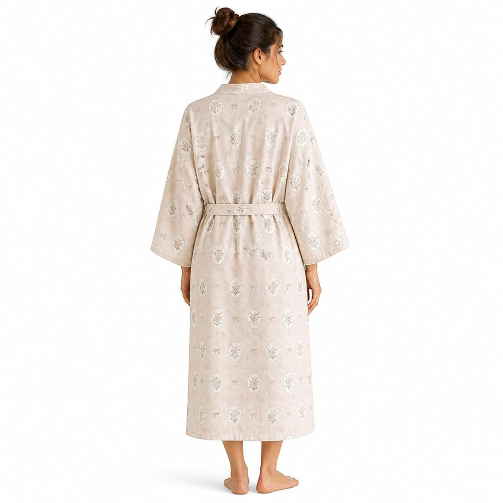 Kimono Coton Femme Fleuri Léger