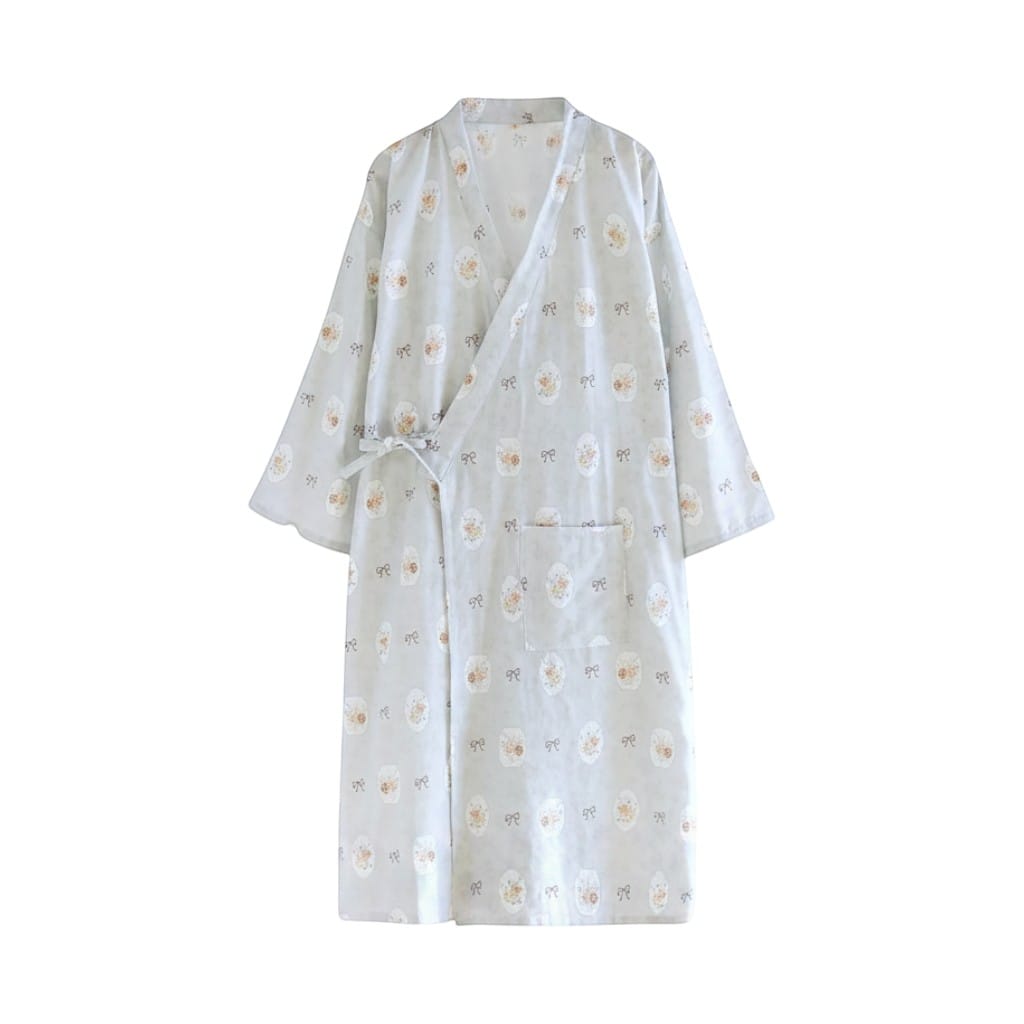 Kimono Coton Femme Fleuri Léger