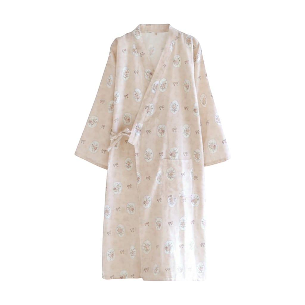 Kimono Coton Femme Fleuri Léger