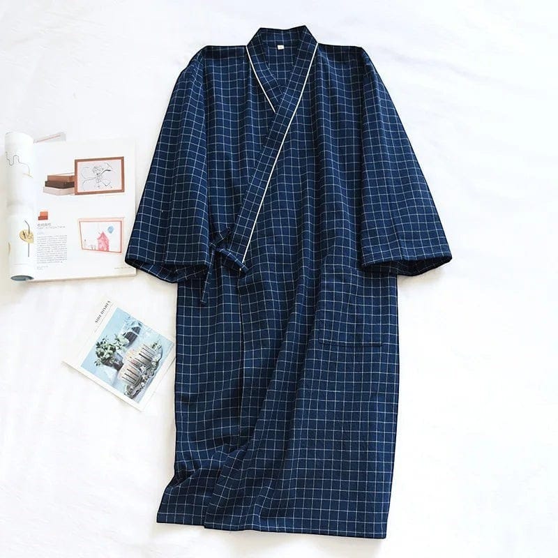 Kimono Femme Carreaux Léger