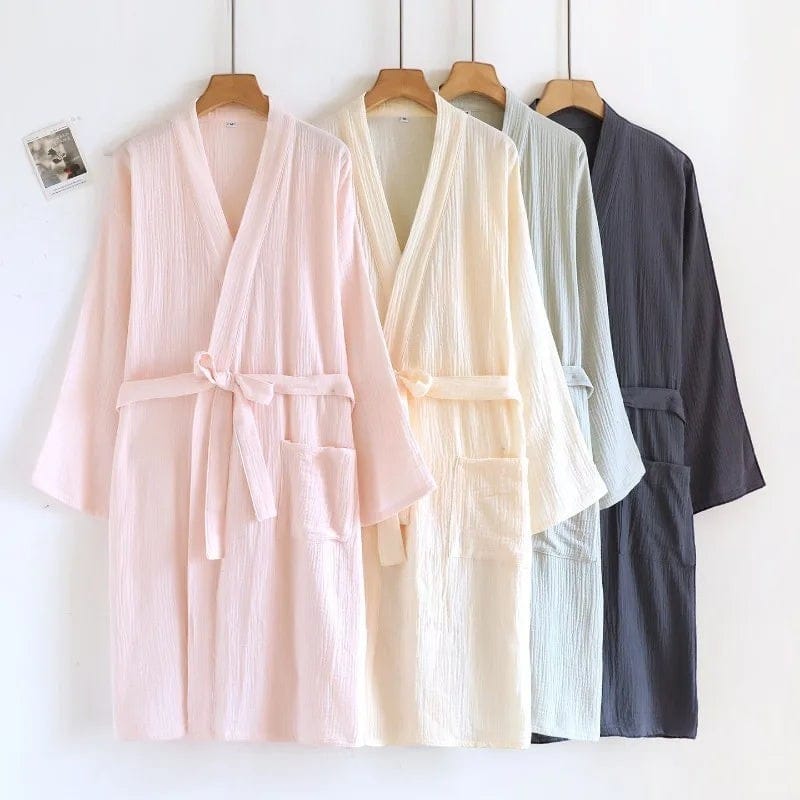 Kimono Femme Crêpe Uni Mi-saison