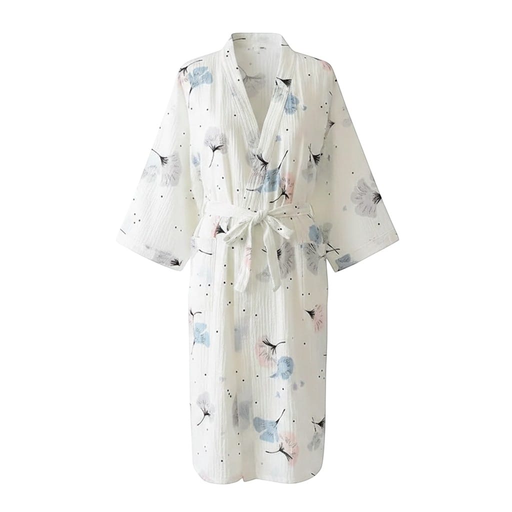 Kimono Femme Léger Motif Fleur