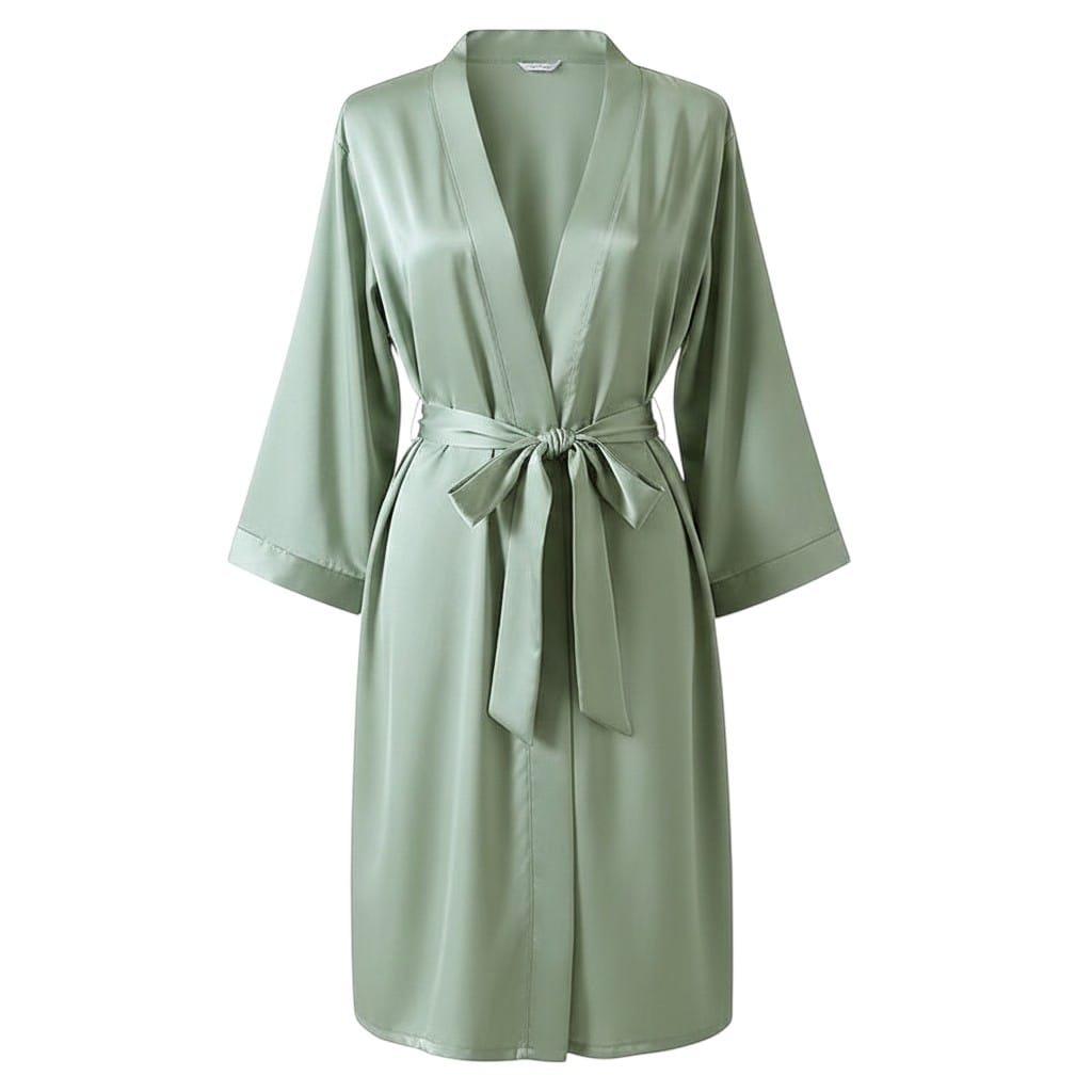 Kimono Femme Satin Court Élégant