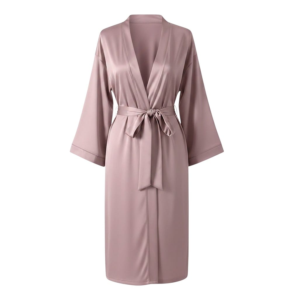 Kimono Femme Satin Court Élégant