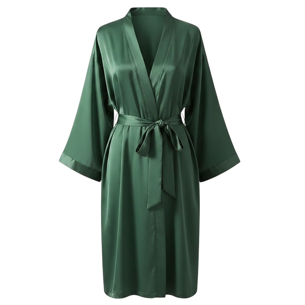 Kimono Femme Satin Court Élégant