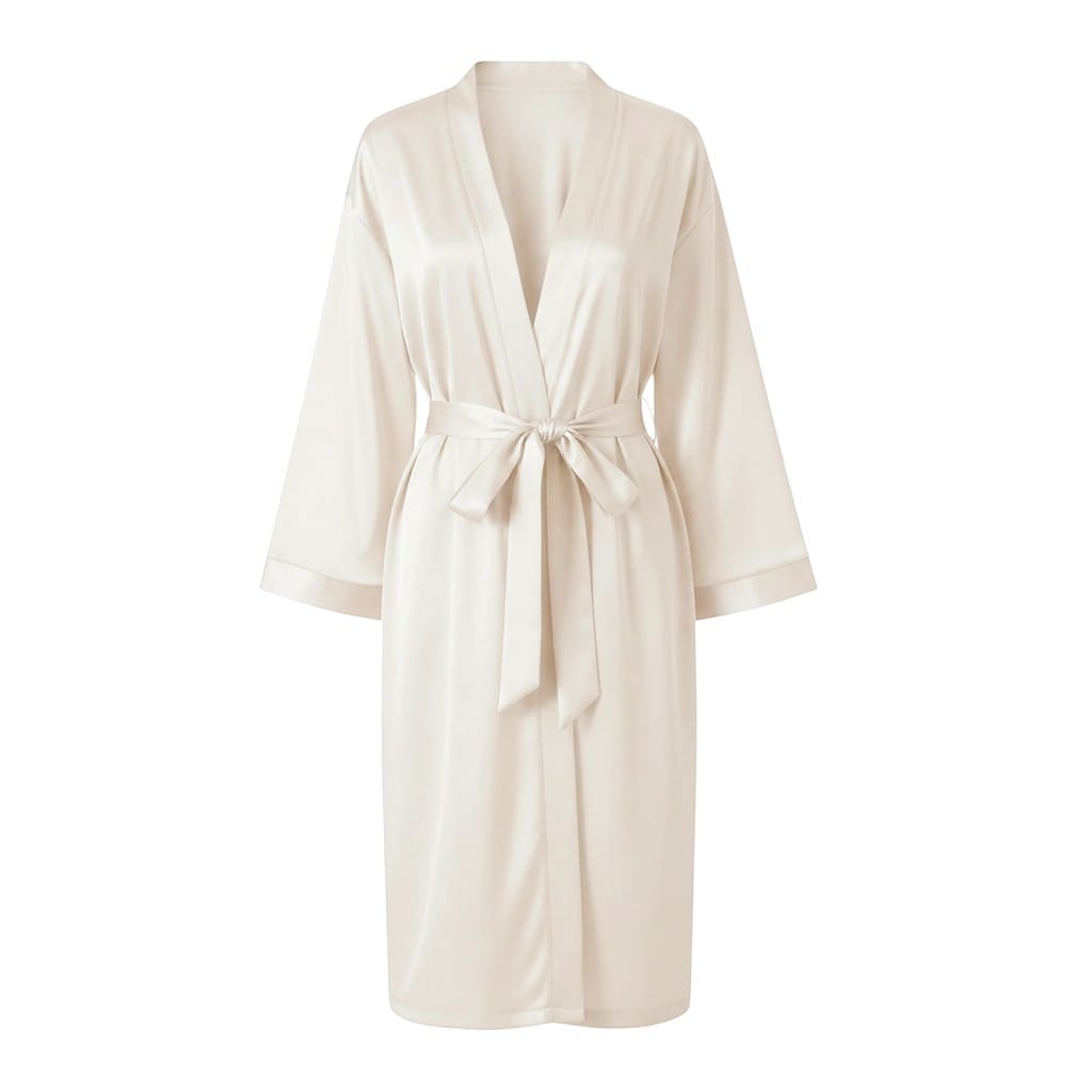 Kimono Femme Satin Court Élégant