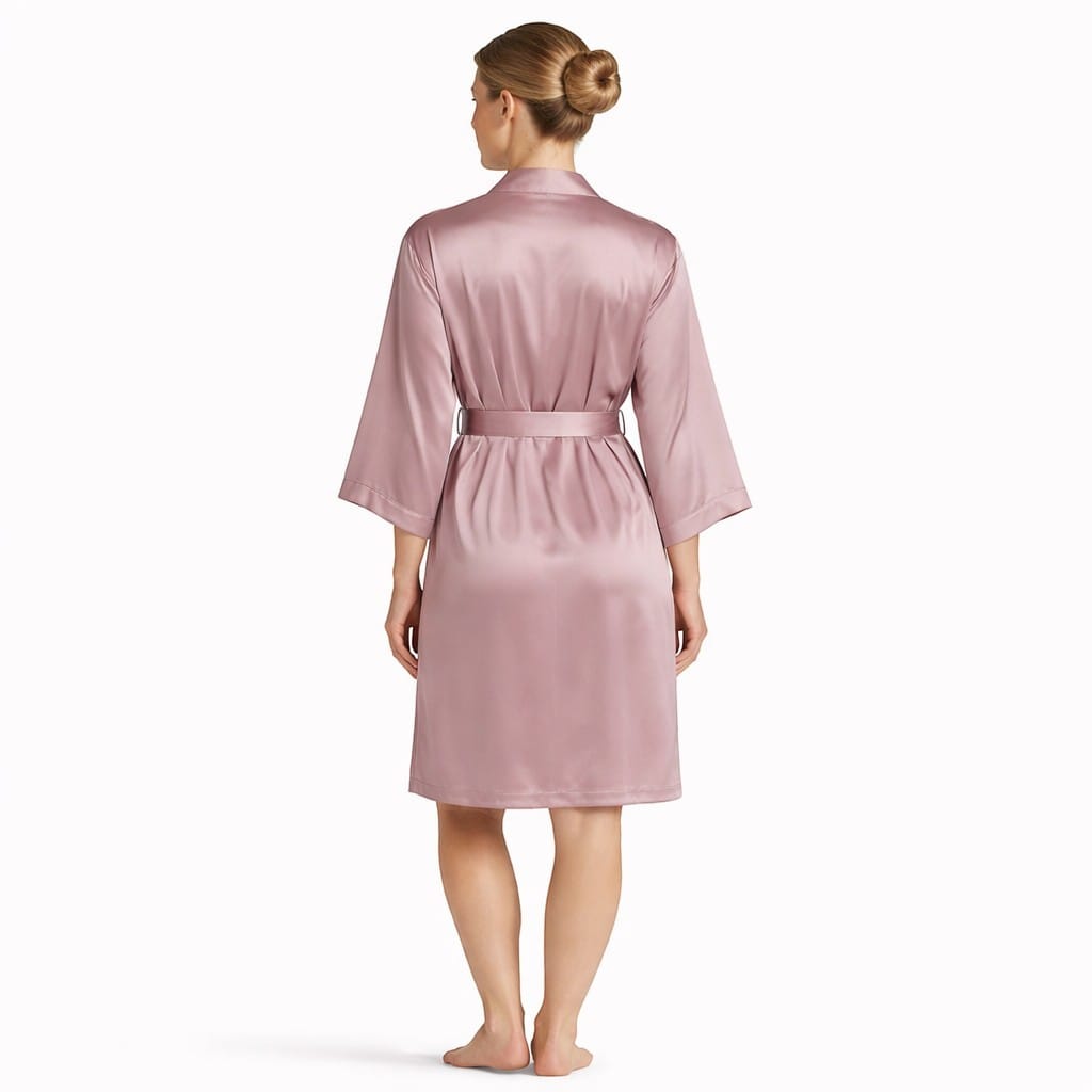Kimono Femme Satin Court Élégant
