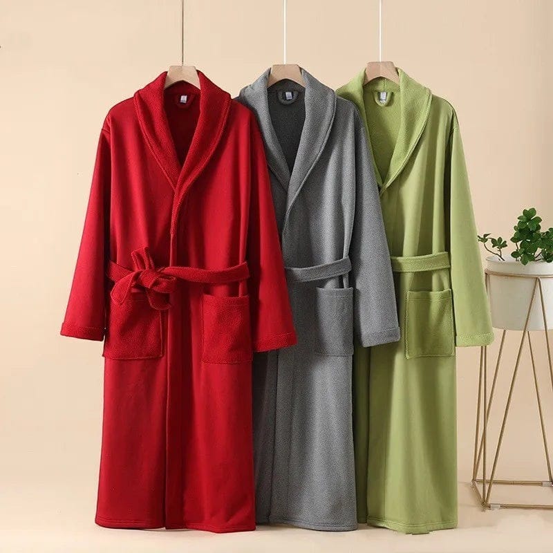 Kimono Femme Velours Long Hiver avec Ceinture