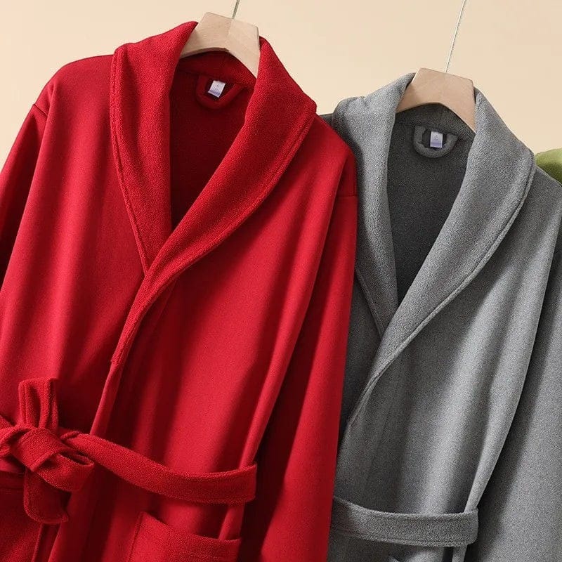 Kimono Femme Velours Long Hiver avec Ceinture