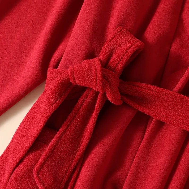 Kimono Femme Velours Long Hiver avec Ceinture