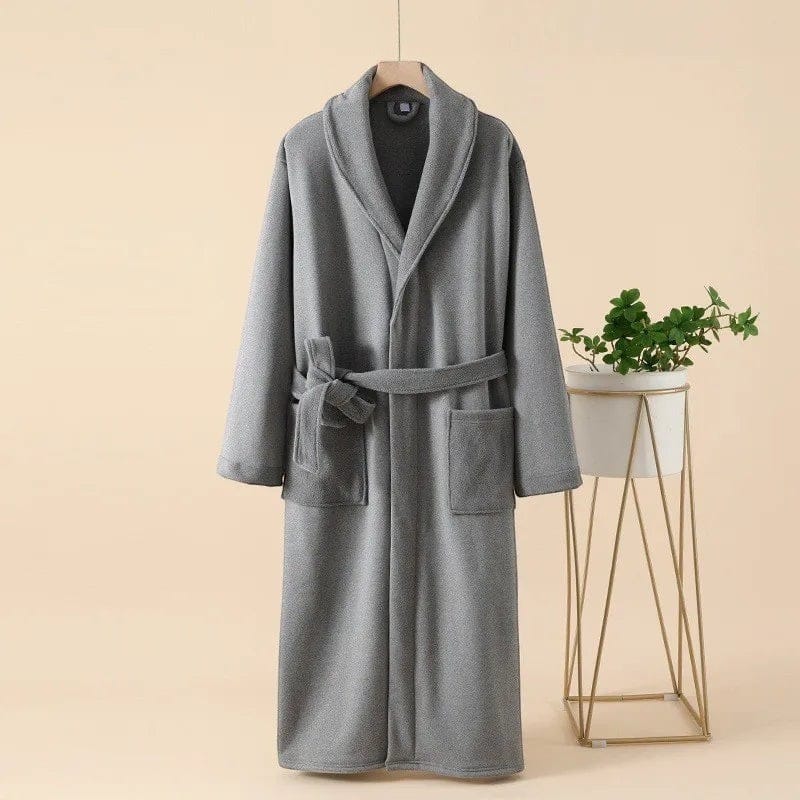 Kimono Femme Velours Long Hiver avec Ceinture
