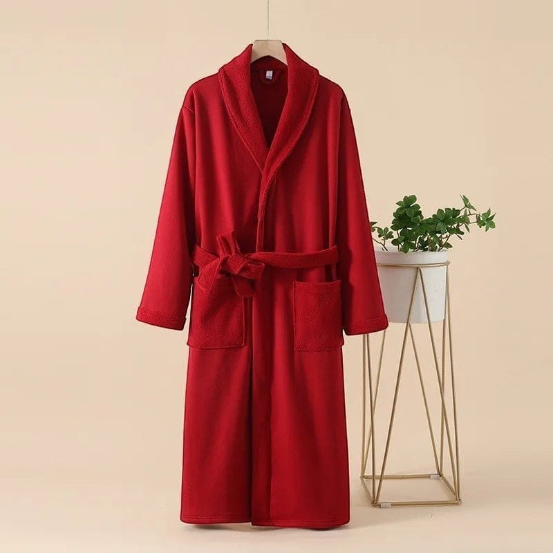 Kimono Femme Velours Long Hiver avec Ceinture