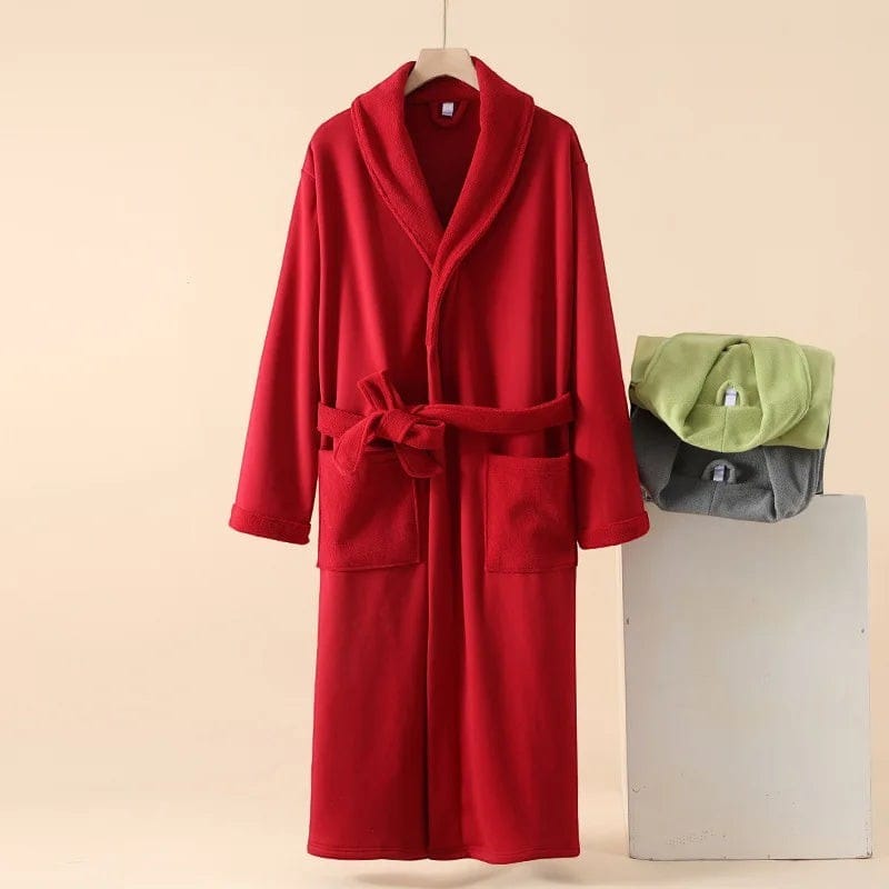 Kimono Femme Velours Long Hiver avec Ceinture
