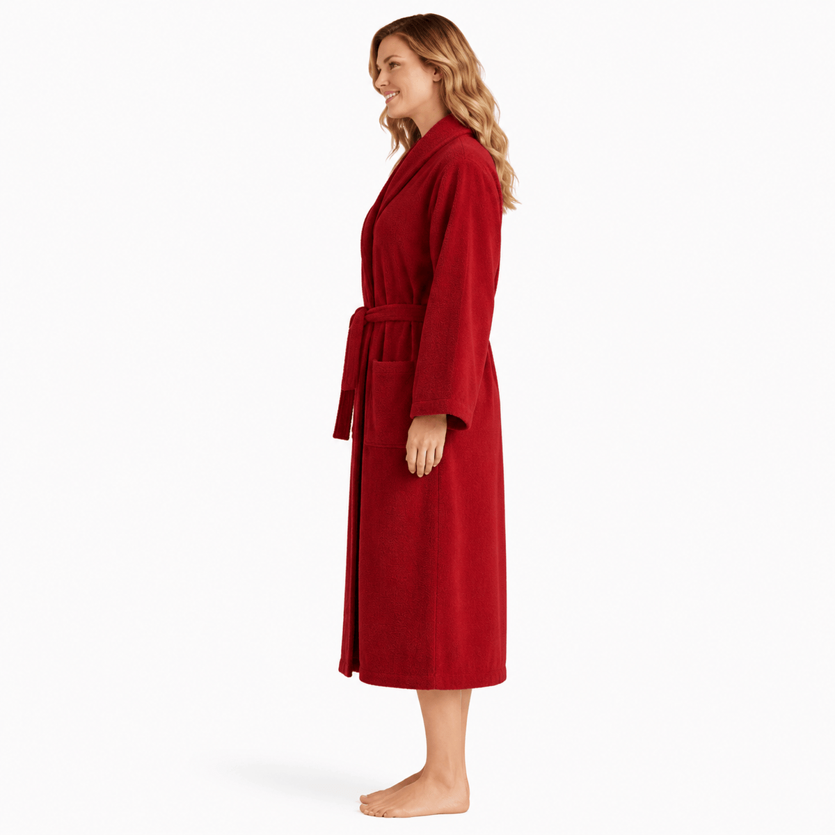 Kimono Femme Velours Long Hiver avec Ceinture