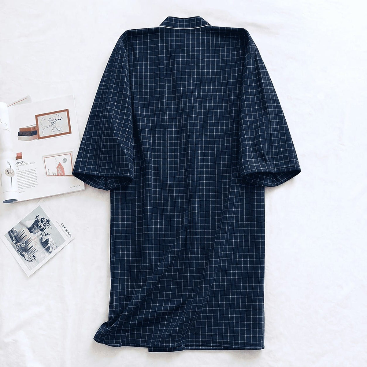 Kimono Homme Carreaux Léger