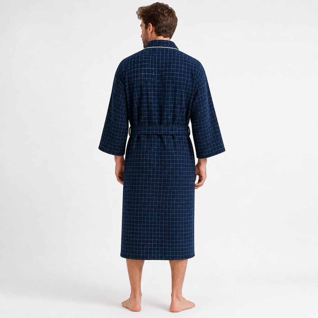 Kimono Homme Carreaux Léger