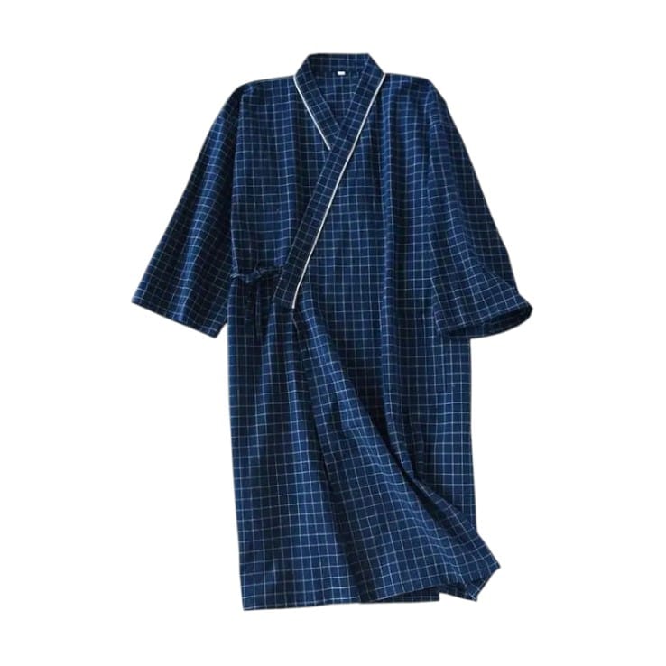 Kimono Homme Carreaux Léger
