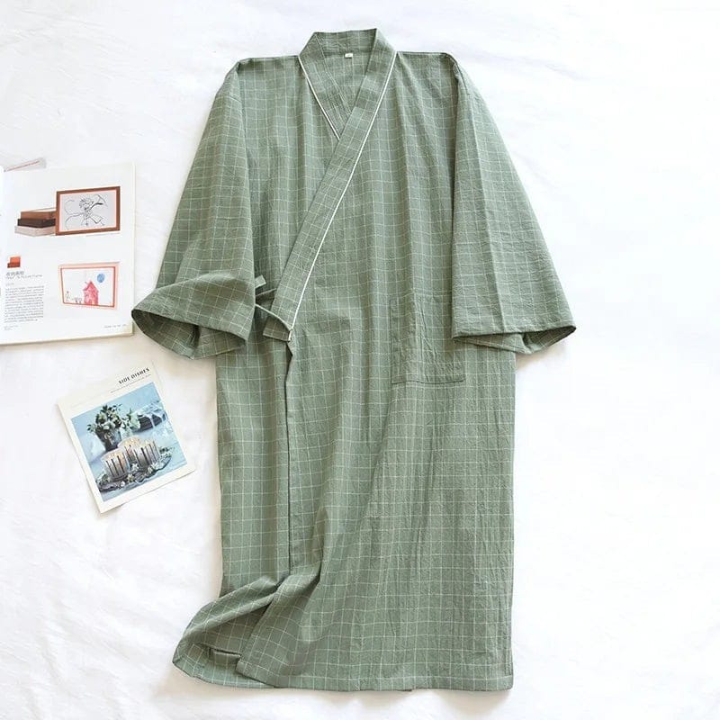 Kimono Homme Carreaux Léger