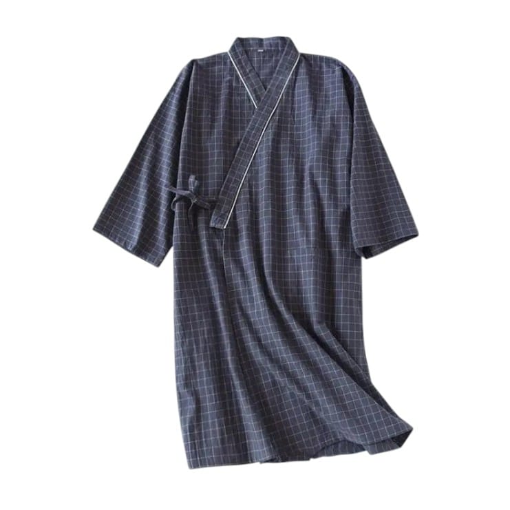 Kimono Homme Carreaux Léger