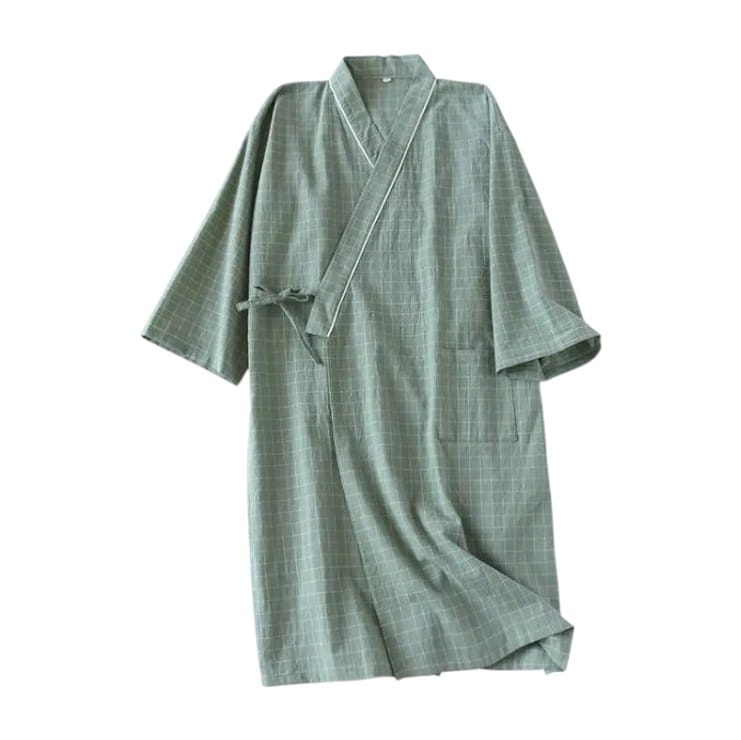 Kimono Homme Carreaux Léger