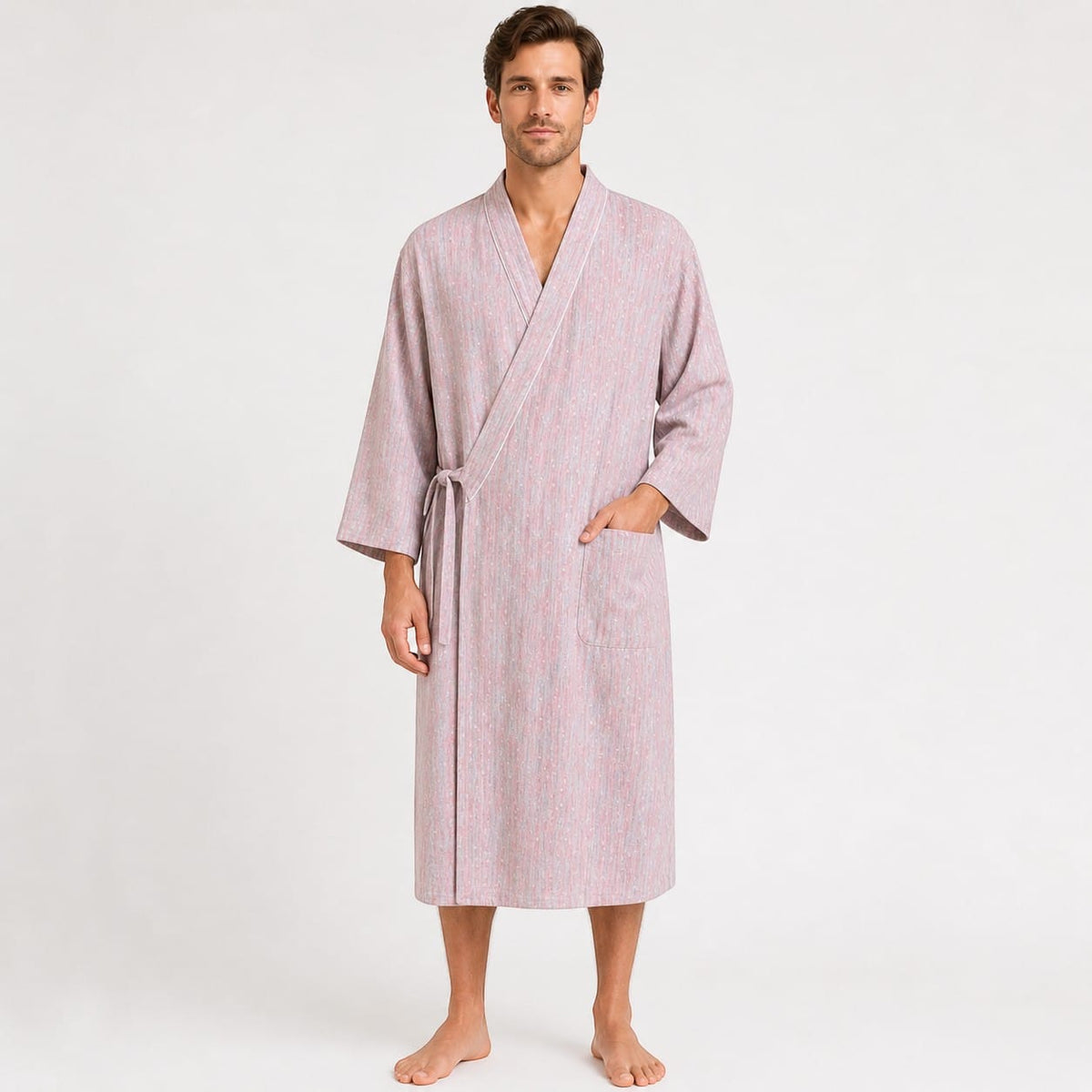 Kimono Homme Coton Gaze Design