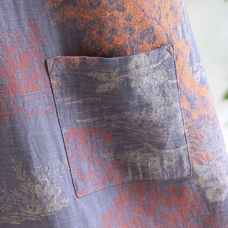 Kimono Homme Coton Jacquard Demi-Manches Mi-Saison