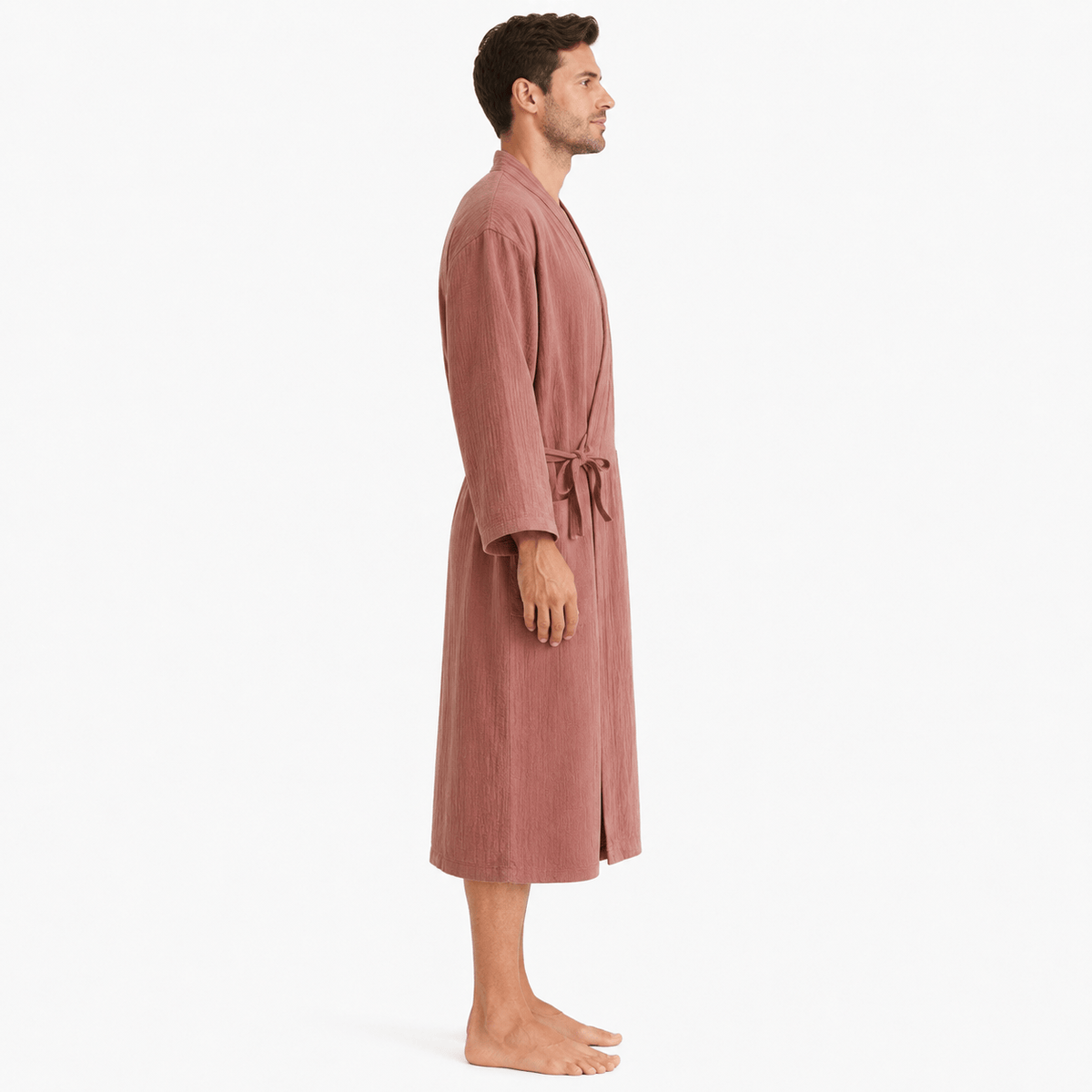 Kimono Homme Coton Léger avec Poches Mi-Saison