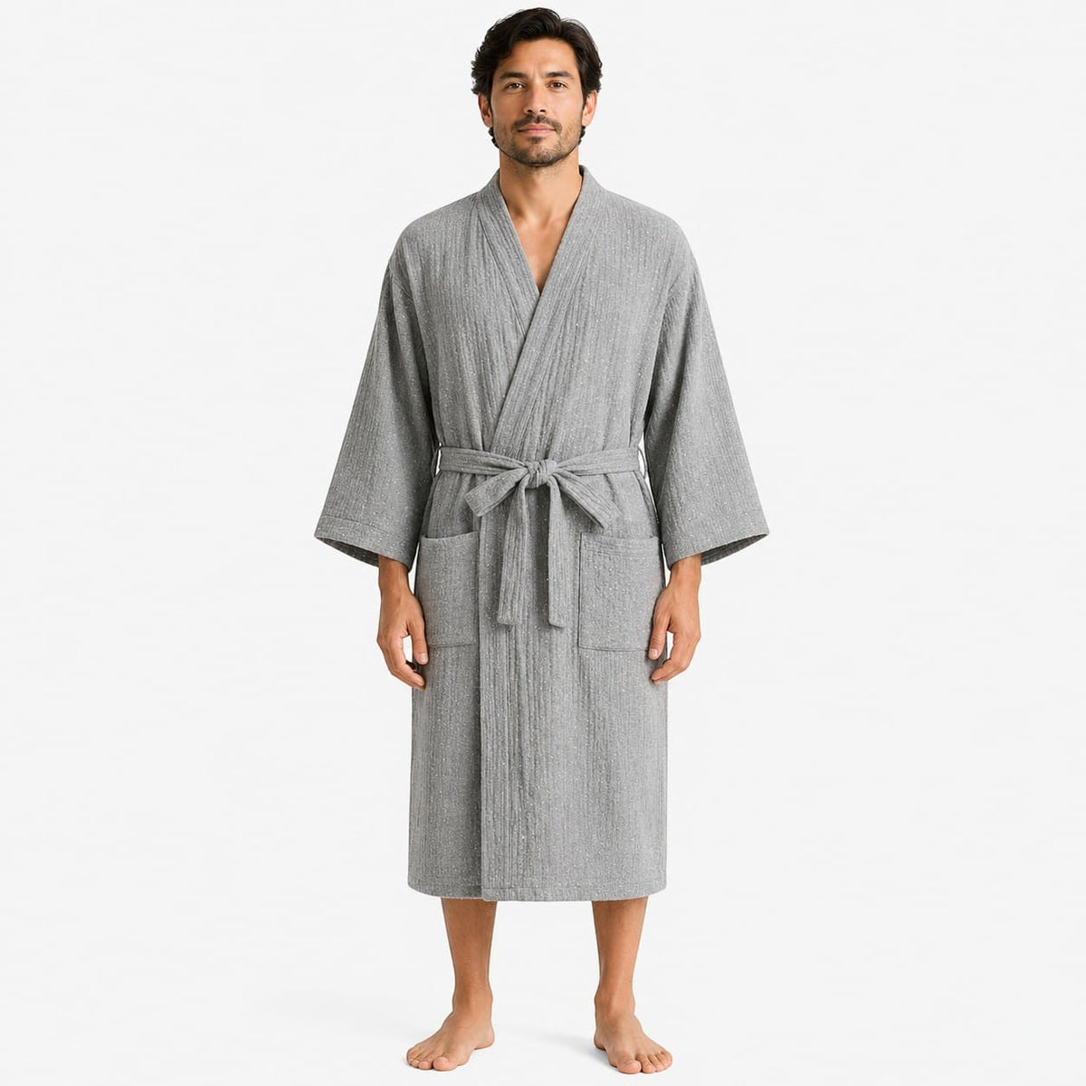 Kimono Homme Coton Oversize Léger Style Japonais Été