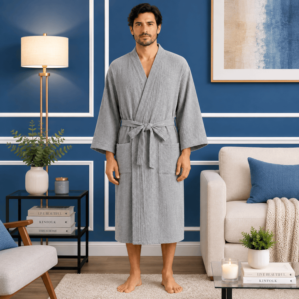 Kimono Homme Coton Oversize Léger Style Japonais Été