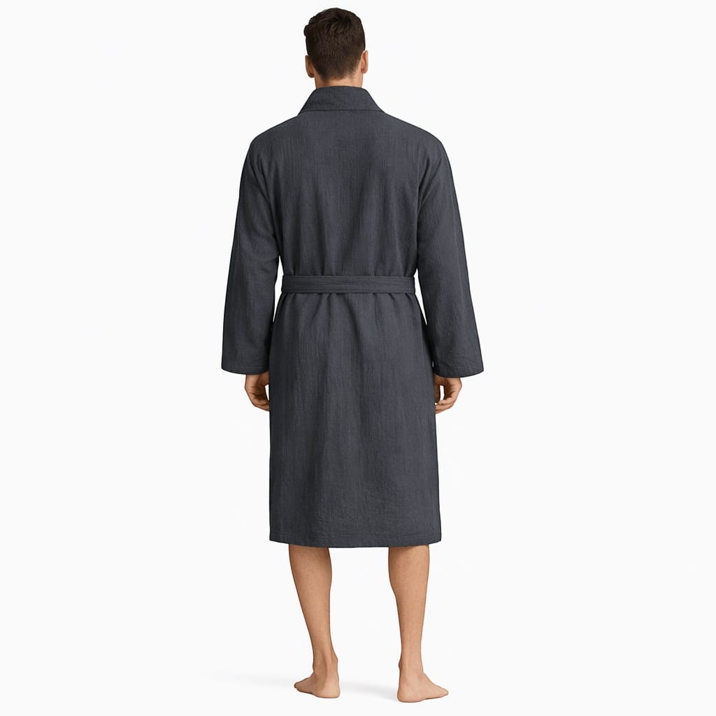 Kimono Homme Crêpe Uni Mi-saison