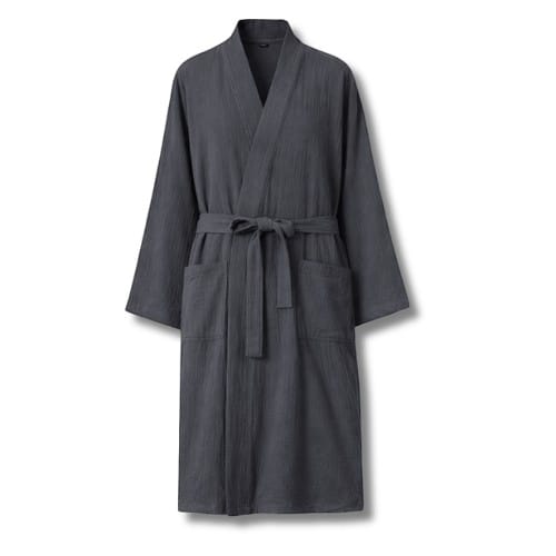 Kimono Homme Crêpe Uni Mi-saison