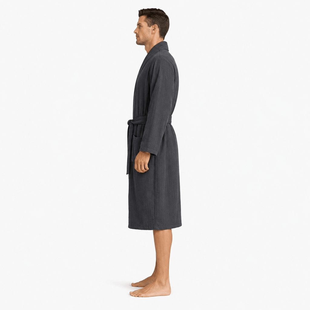 Kimono Homme Crêpe Uni Mi-saison