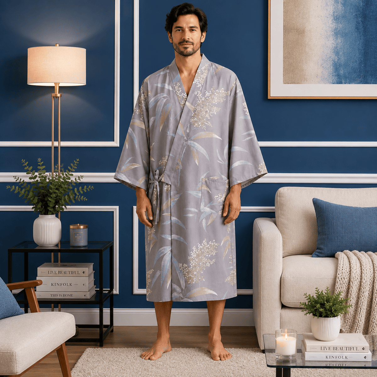 Kimono Homme Double Face Léger