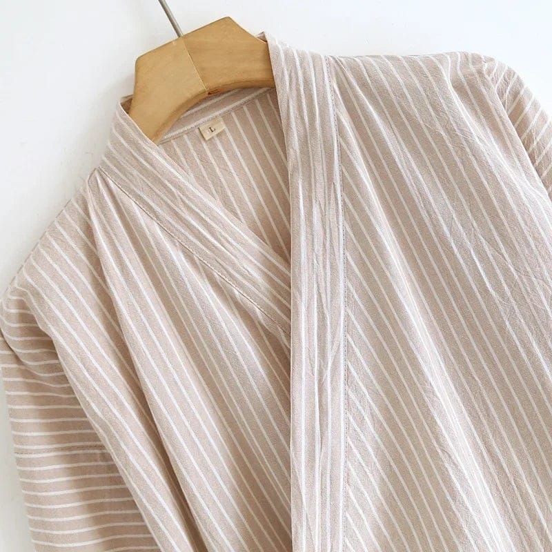 Kimono Homme Long Rayé Léger
