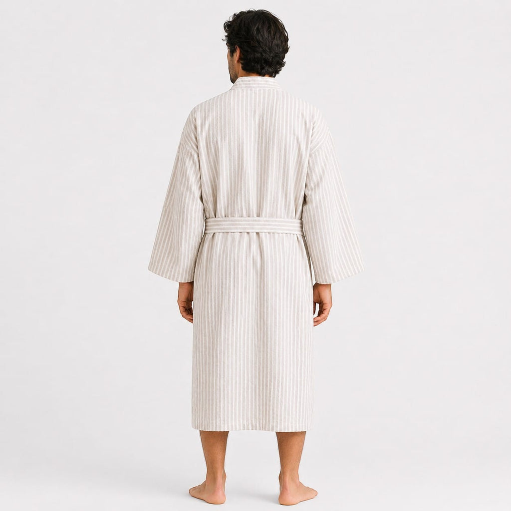 Kimono Homme Long Rayé Léger
