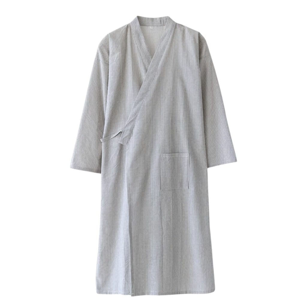Kimono Homme Long Rayé Léger