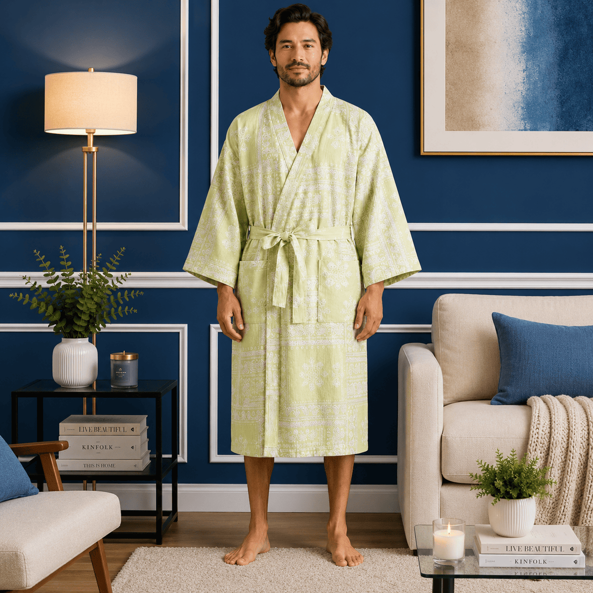 Kimono Homme Rétro Grande Taille