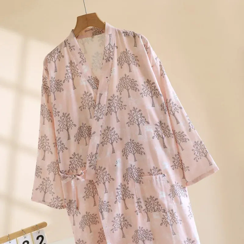Kimono Japonais Femme Motif Arbre