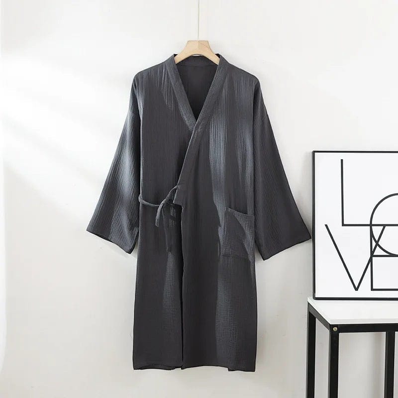 Kimono Japonais Femme Uni Minimaliste