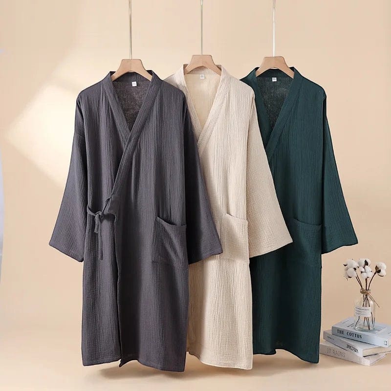 Kimono Japonais Homme Uni Minimaliste
