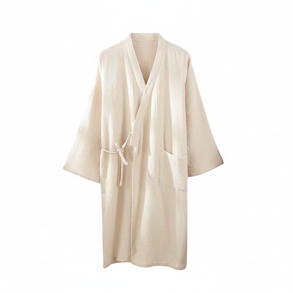 Kimono Japonais Homme Uni Minimaliste