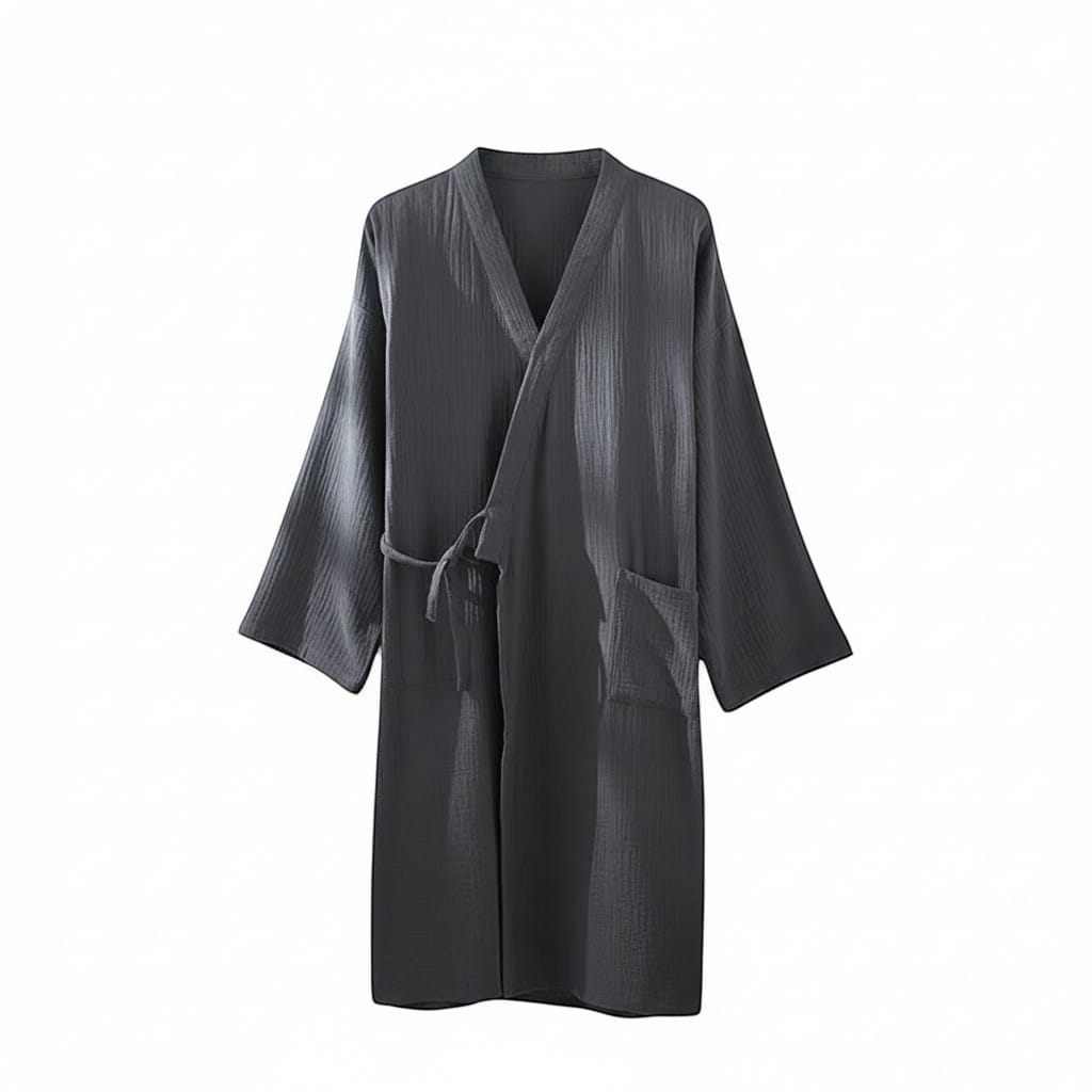 Kimono Japonais Homme Uni Minimaliste