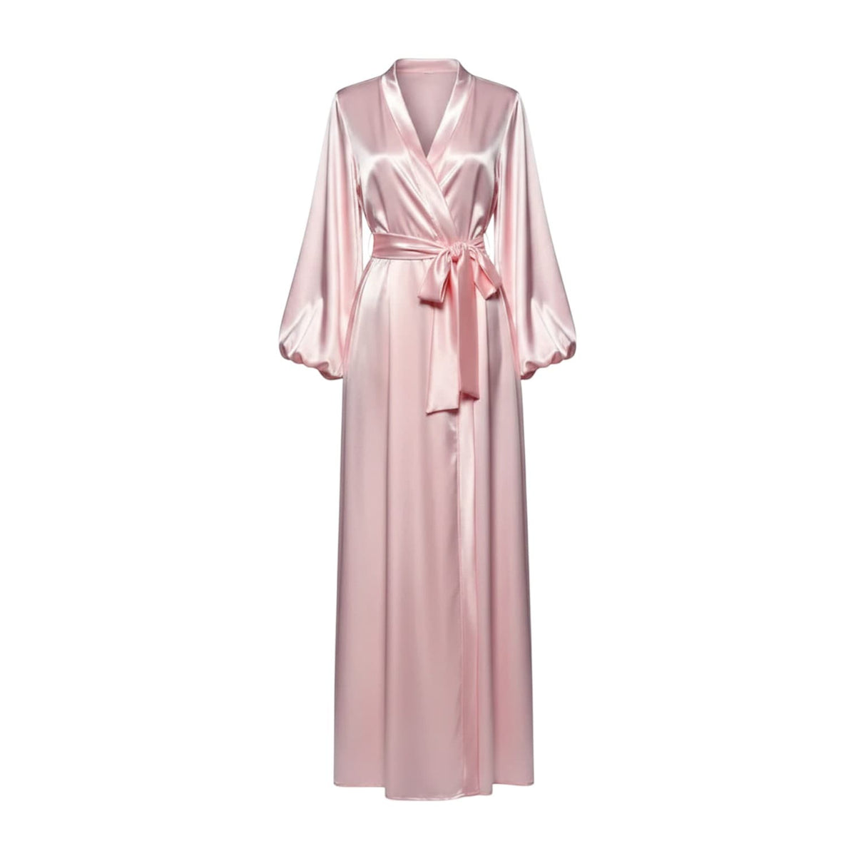 Kimono Satin Femme Manches Bouffantes | Le Monde du Peignoir