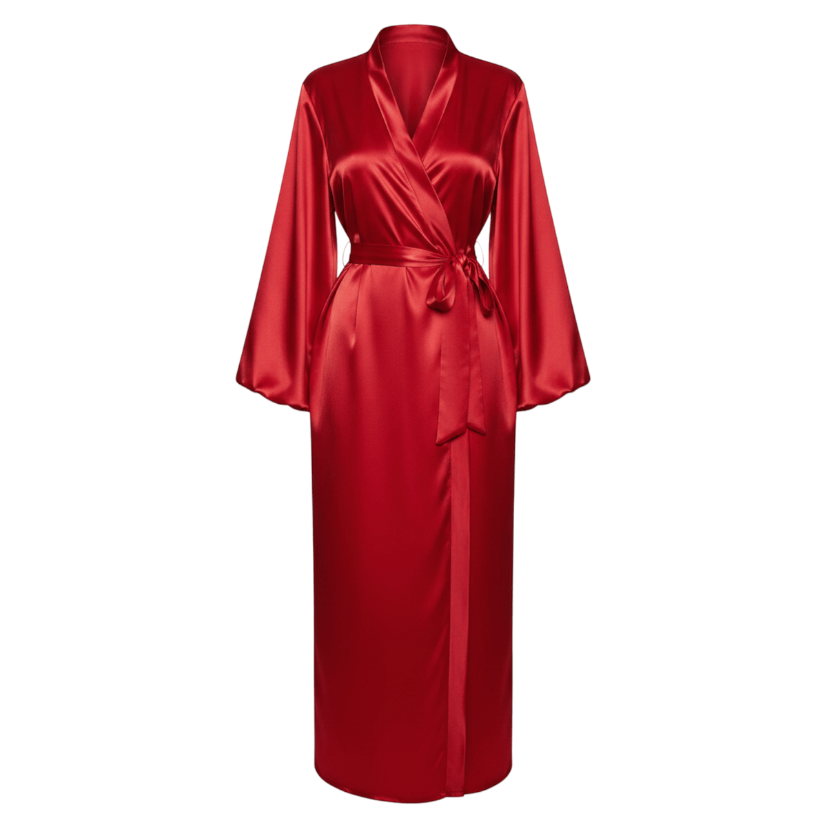Kimono Satin Femme Manches Bouffantes | Le Monde du Peignoir