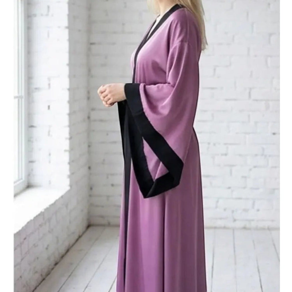 Kimono Satin Femme Manches Larges Style Mariée | Le Monde du Peignoir