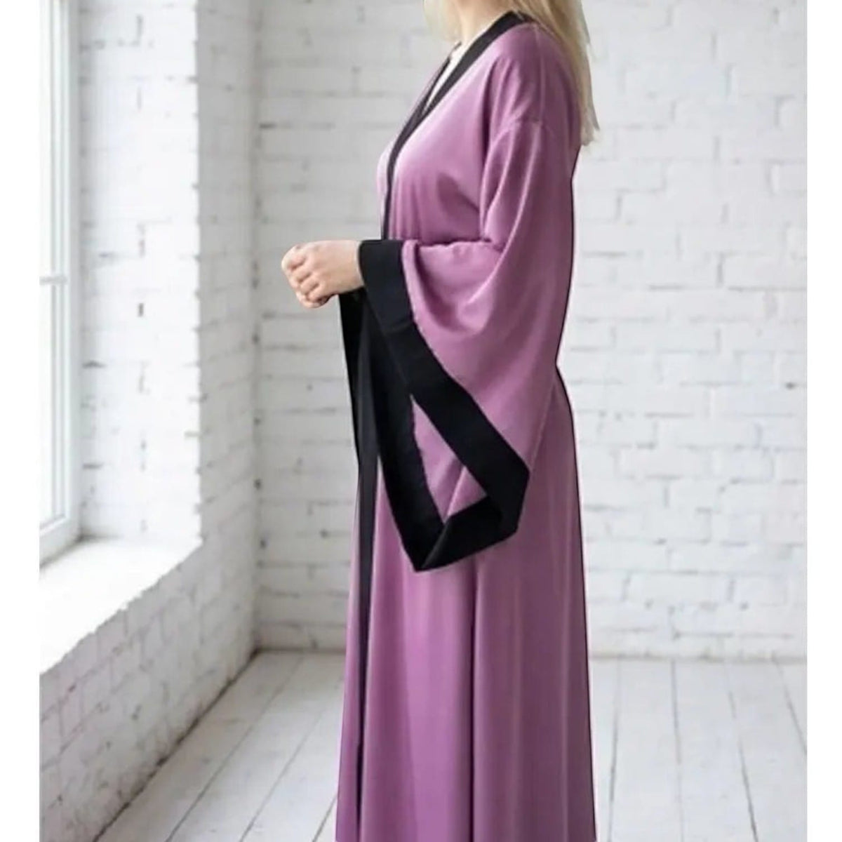 Kimono Satin Femme Manches Larges Style Mariée | Le Monde du Peignoir